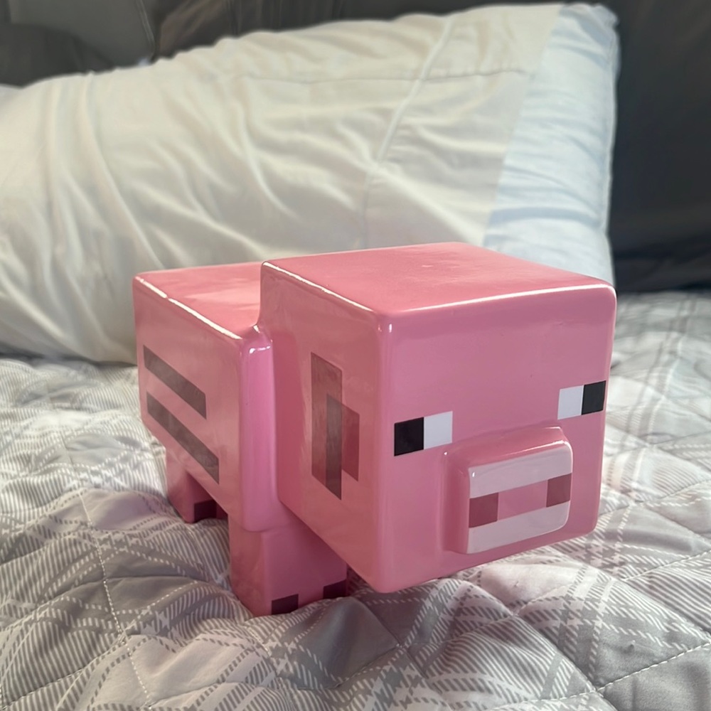 Minecraft Pig Piggy Bank